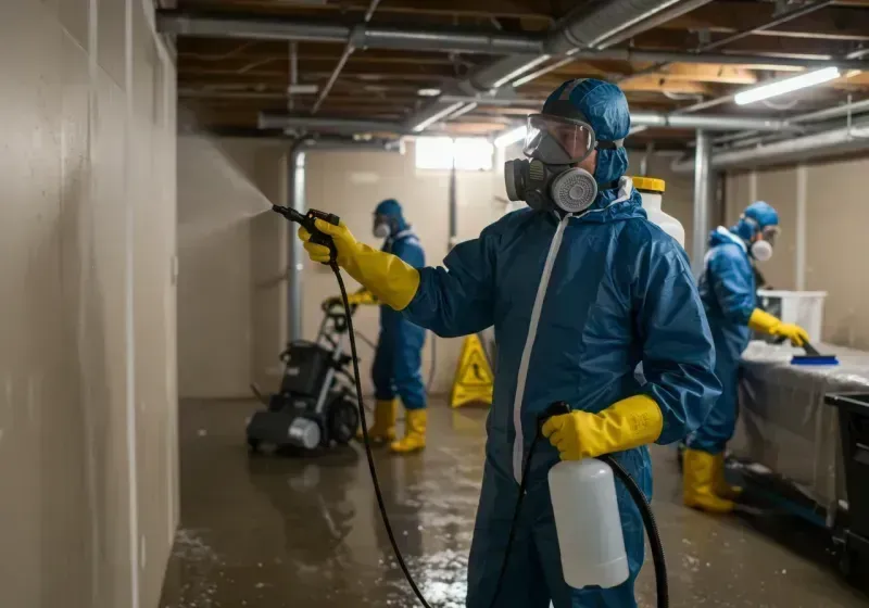 Basement Sanitization and Antimicrobial Treatment process in Perris, CA